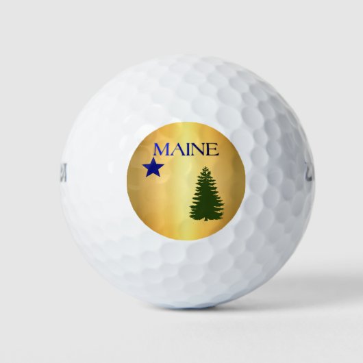 Maine-vlag (1901) golfballen (Voorkant)