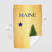 Maine-vlag (1901) golfhanddoek (Insitu)