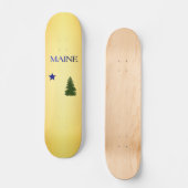 Maine-vlag (1901) persoonlijk skateboard (Voorkant)