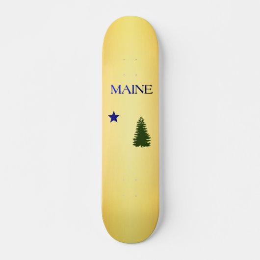 Maine-vlag (1901) persoonlijk skateboard (Voorkant)