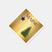 Maine-vlag (1901) servet (Hoek)