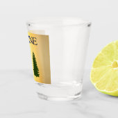 Maine-vlag (1901) shot glas (Rechts)
