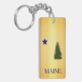 Maine-vlag (1901) sleutelhanger (Voorkant Links)