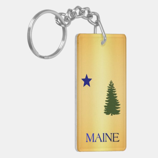 Maine-vlag (1901) sleutelhanger (Voorkant Links)