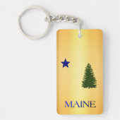 Maine-vlag (1901) sleutelhanger (Voorkant)