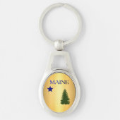 Maine-vlag (1901) sleutelhanger (Voorkant)