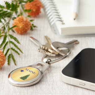 Maine-vlag (1901) sleutelhanger