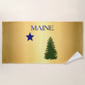 Maine-vlag (1901) strandlaken (Voorkant)