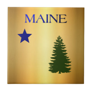 Maine-vlag (1901) tegeltje