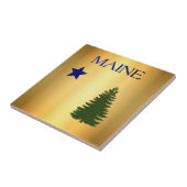 Maine-vlag (1901) tegeltje (Zijkant)