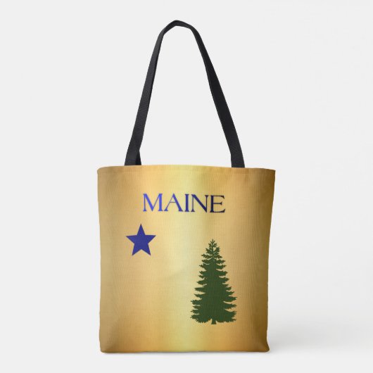 Maine-vlag (1901) tote bag (Achterkant)