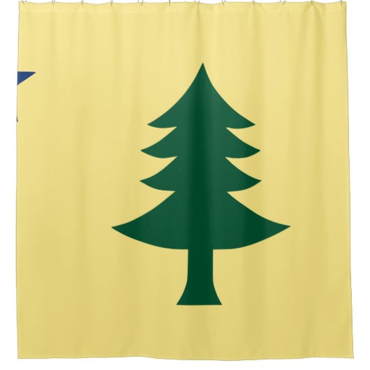 Maine-vlag van 1901 douchegordijn (Voorkant)