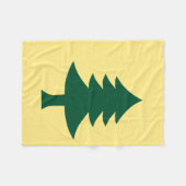 Maine-vlag van 1901 fleece deken (Voorkant (Horizontaal))