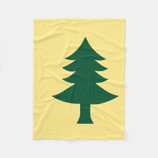 Maine-vlag van 1901 fleece deken (Voorkant)