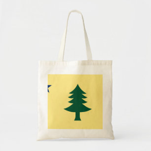 Maine-vlag van 1901 tote bag