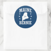 MAINE VOOR BERNIE SANDERS RONDE STICKER (Tas)
