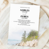 Maine Vuurtoren Acadia National Park bruiloft Kaart