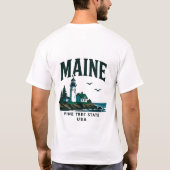 Maine Vuurtoren Avontuur T-shirt (Achterkant)