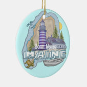 Maine Vuurtoren Keramisch Ornament (Rechts)