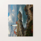 Maine-vuurtoren. Legpuzzel (Verticaal)
