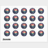 Maine Vuurtoren Reizen Ronde Sticker (Vel)