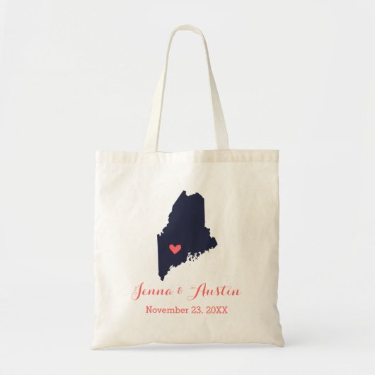Maine Wedding Welkom Tote Bag (Voorkant)
