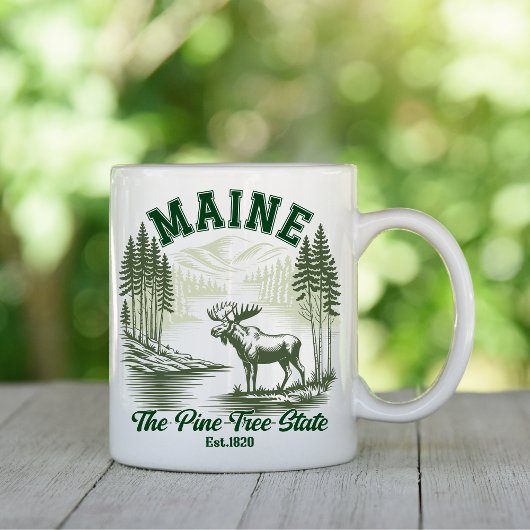 Maine Wilderness Scenic Forest Design Koffiemok