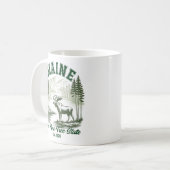 Maine Wilderness Scenic Forest Design Koffiemok (Voorkant links)
