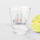 Maine Windjammer Sailing Thunder_Cove Shot Glas (Achterkant)