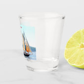 Maine Windjammer Sailing Thunder_Cove Shot Glas (Rechts)