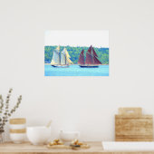 Maine windjammers zeilen poster (Keuken)