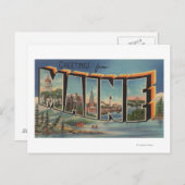 Maine (Winter)Grote letterscènes Briefkaart (Voorkant / Achterkant)