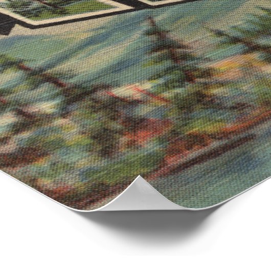 Maine (Winter)Grote letterscènes Poster (Hoek)