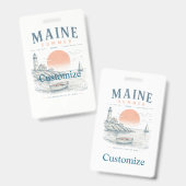 Maine Zomerpret Thunder_Cove Badge (Voor- en achterkant)