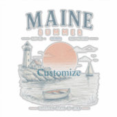 Maine Zomerpret Thunder_Cove Sticker (Voorkant)