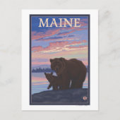 MaineBear en Cub Briefkaart (Voorkant)