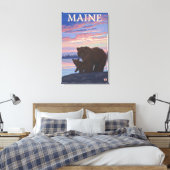 MaineBear en Cub Canvas Afdruk (Insitu (Slaapkamer))