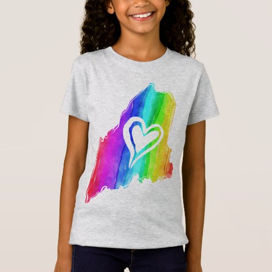 Mainebow <3 t-shirt (Voorkant)
