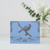 mainechickadee briefkaart (Staand voorkant)