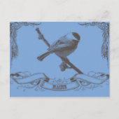 mainechickadee briefkaart (Voorkant)