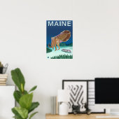 MaineCuttlefish Scene Poster (Thuiskantoor)