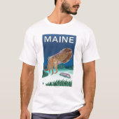 MaineCuttlefish Scene T-shirt (Voorkant)