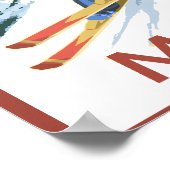MaineDownhill Skier Scene Poster (Hoek)