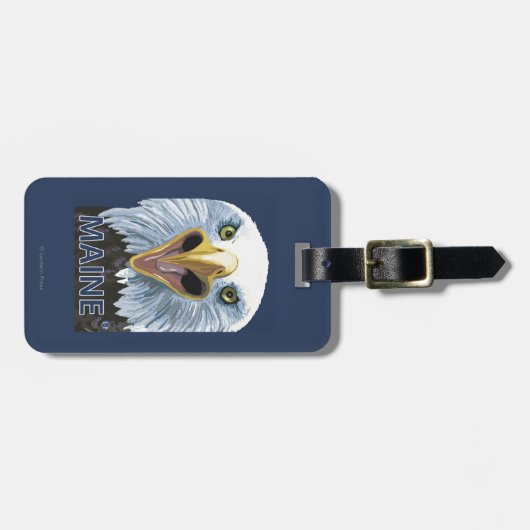 MaineEagle Up Close Bagagelabel (Voorkant horizontaal)