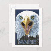 MaineEagle Up Close Briefkaart (Voorkant / Achterkant)
