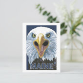 MaineEagle Up Close Briefkaart (Staand voorkant)