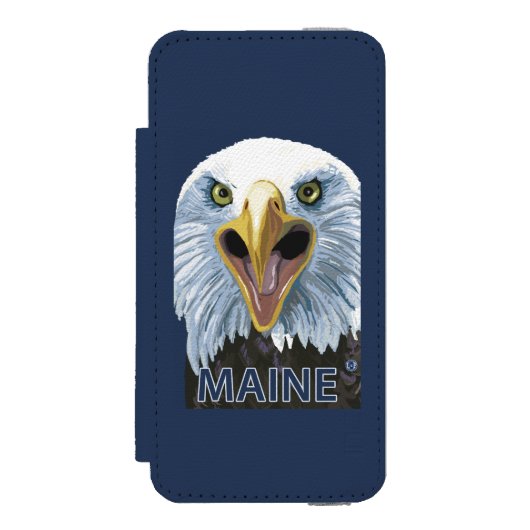 MaineEagle Up Close Incipio iPhone Portemonnee Hoesje (Voorkant Agenda)