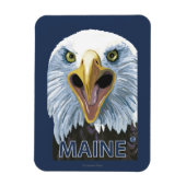 MaineEagle Up Close Magneet (Verticaal)