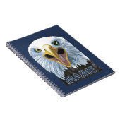 MaineEagle van dichtbij Notitieboek (Rechterzijde)
