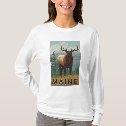 MaineElk Scene T-shirt (Voorkant)